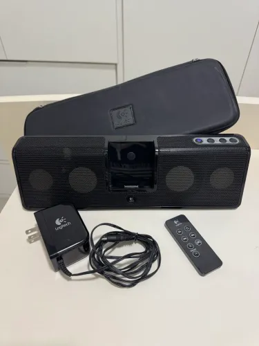 CX SOM LOGITECH IMPORTADA- Mm50- C/ESTOJO, CONTROLE REMOTO E CARREGADOR
