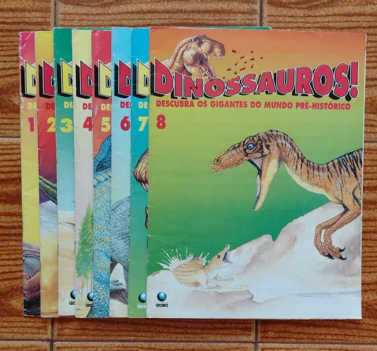 Coleção Dinossauros! 1993 Editora Globo 1 a 8