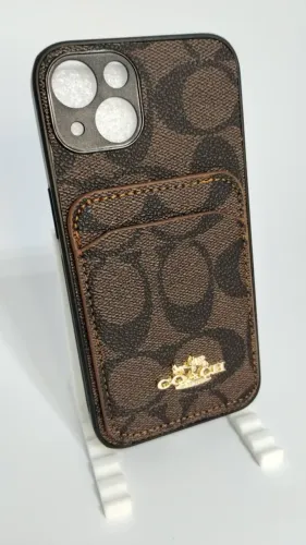 Capinha couro sintético para iPhone 13