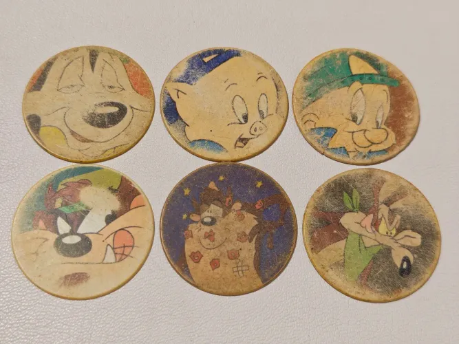 Lote 6 Tazos MasterFinos Elma Chips Sem Repetição