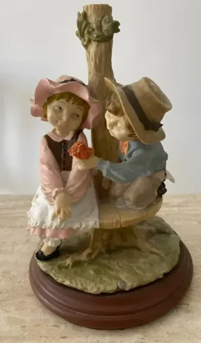 Estatua Rara Antiga Italiana Romântico