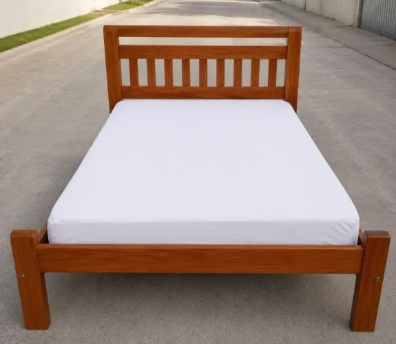 Cama Casal Peroba Rosa 