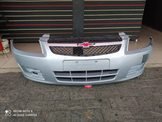 Parachoque Dianteiro Celta Prisma 2012 A 2015 Antigo Prateado