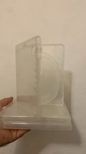 Estojo cases transparentes para Blu-ray triplo - 3 UNIDADES