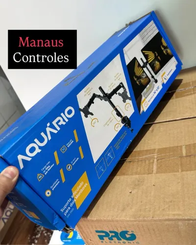 Suporte de Monitor Braço Duplo Morsa / 14 a 32 Polegadas ( Promoção )