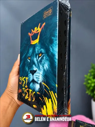 Biblia com harpa, letras gigante e super gigante