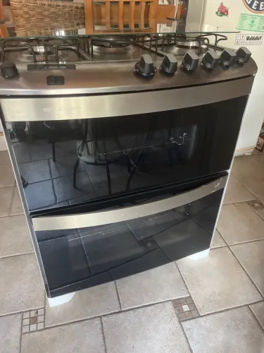 Fogão Brastemp 5 bocas duplo forno
