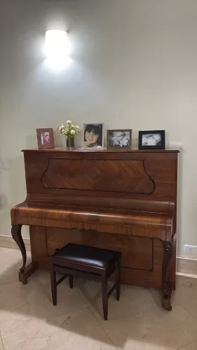 Piano Schneider acústico vertical + banco