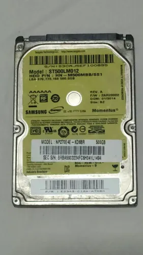 HD 500GB Samsung / Seagate 2.5" p/ Notebook e Consoles - Saúde 100%