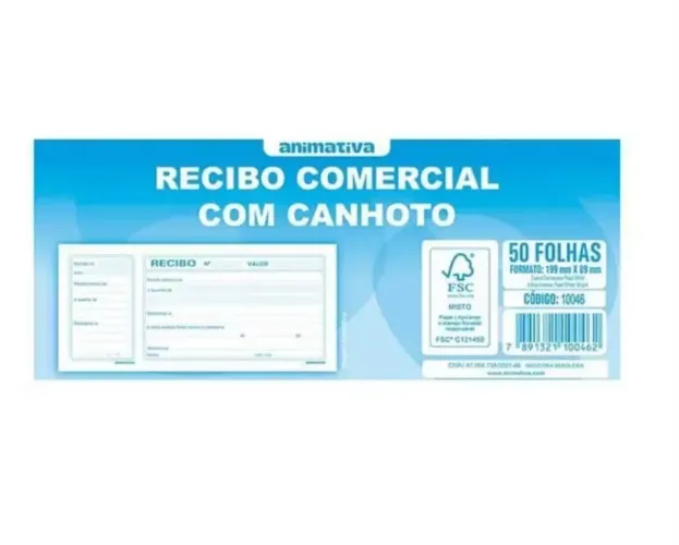 Recibo com canhoto