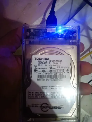Vendo ou Troco HDD Externo Toshiba 500 GB Com Case Externo
