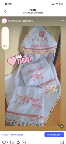 Fraldas bordadas