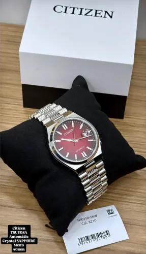 Citizen Tsuyosa Automático bordo NJ0150-56W - Vidro frente e traseiro Safira - sem uso