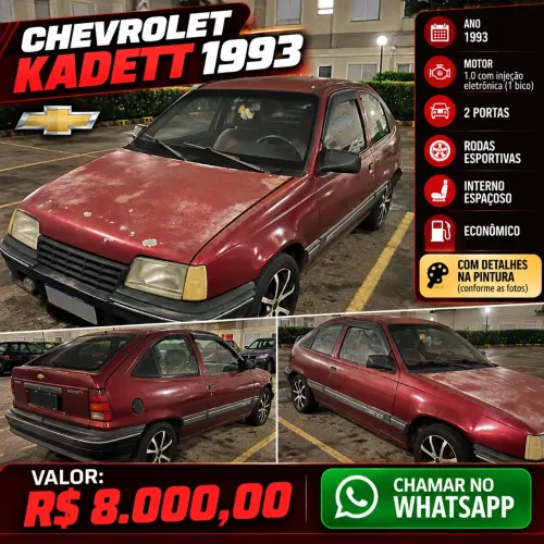 Chevrolet Kadett Gl/sl/lite/turim 1.8 (álcool) 1993