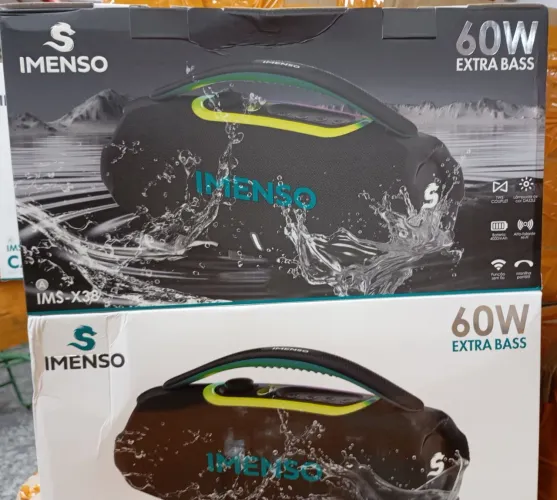 Caixa de som Boombox 60W  imenso ims X38