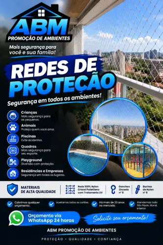 Rede de Proteção para animais e crianças