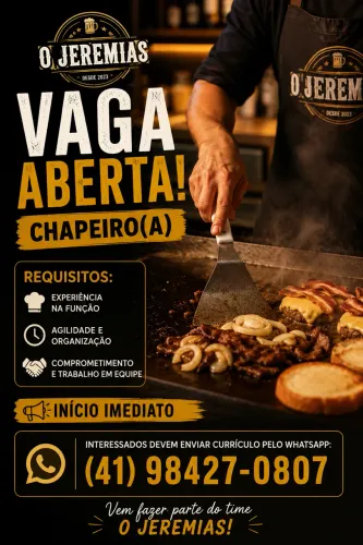 Venha fazer parte da nossa equipe!