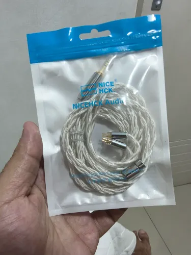 Cabo P2 Nicehck 2.5mm alta fidelidade profissional (sem Mic) Branco