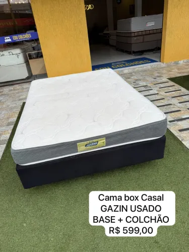 Cama Box Casal GAZIN USADA - ENTREGO