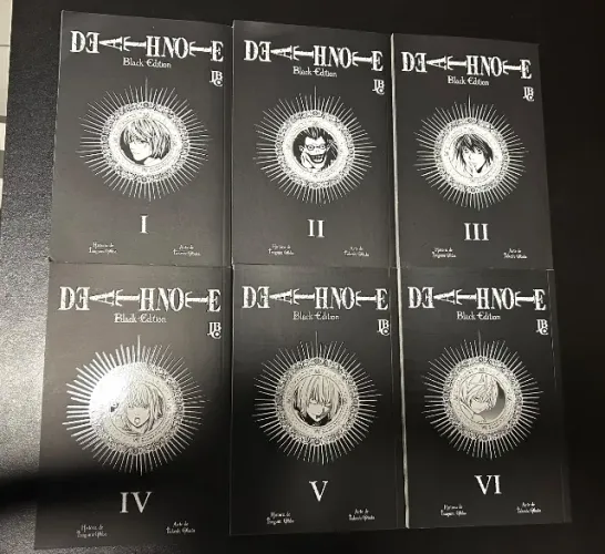 Mangás Death Note Black Edition ( volumes 1 a 6 completo JBC)