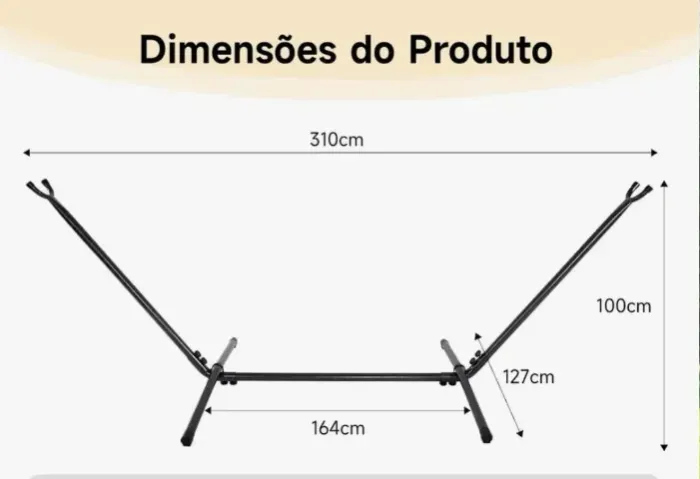 Suporte portátil para rede de descanso