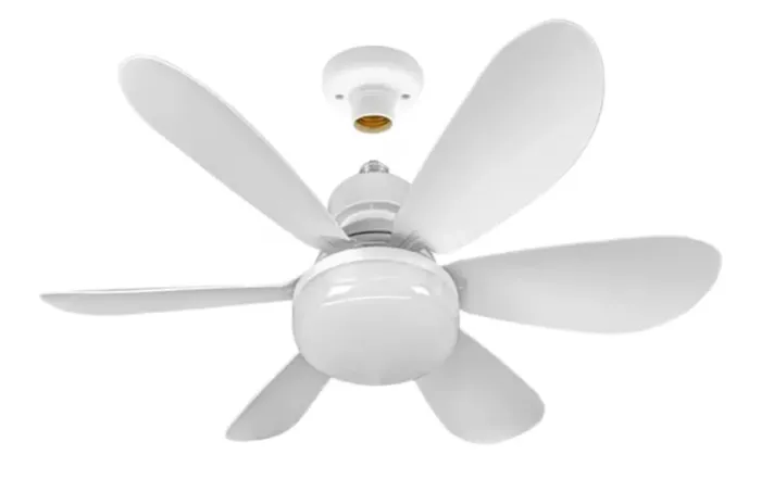 Ventilador de Teto com Lâmpada LED E27 40W - Silencioso, Moderno e com Controle Remoto