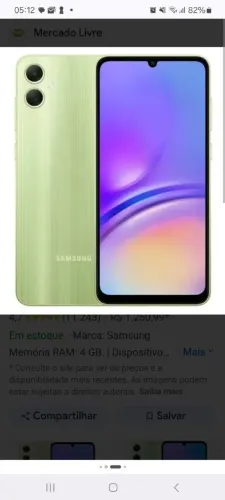 Sansung A05 128 Gb parcela 12x