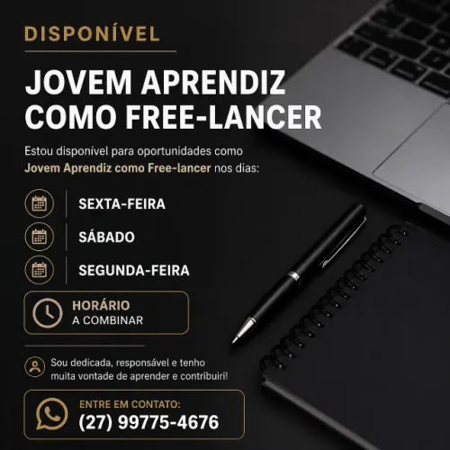 Disponível para free-lancer 