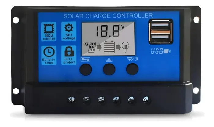 Controlador De Carga Solar 50a Pwm inteligente 12v 24v automatico