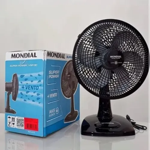 Ventilador de Mesa Mondial Maxis V30MXW 30cm 6 pás 3 velocidades 50W