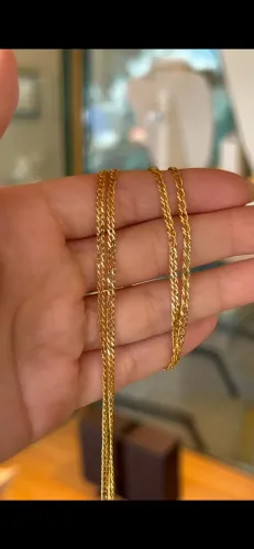 CORRENTE ELO DUPLO OURO 18K