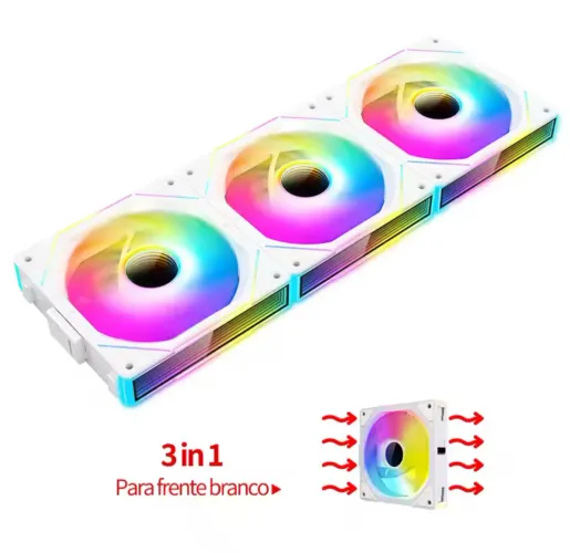 Kit 3 Cooler Fan Teucer JM-1 Argb - Forward