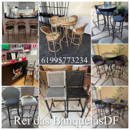 BANQUETAS BANCO ALTO AMERICANO