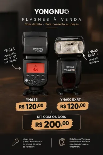 Kit Flash Yongnuo para Canon YN685 e YN600EX RT