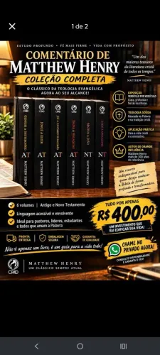 Comentário Mathew Henry 6 Vol