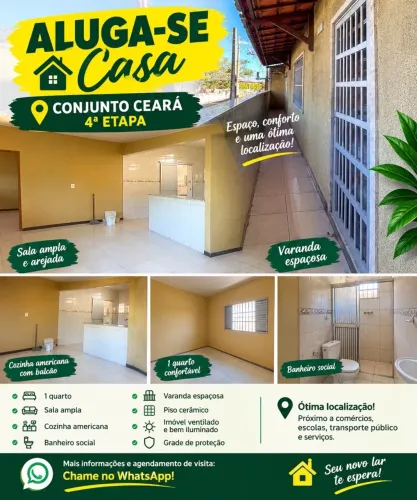 Alugo casa conjunto Ceará