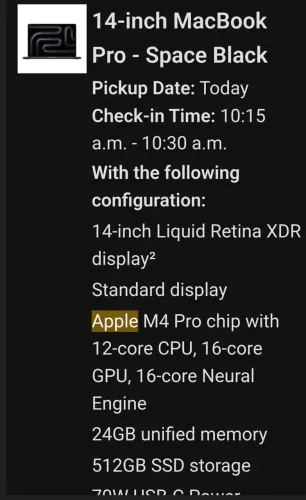 MacBook Pro m4