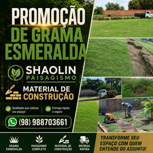 Grama esmeralda promoção 