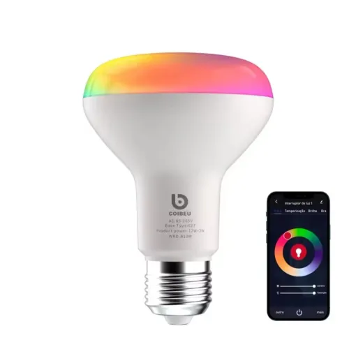 Lâmpada Alargar Led Rgb 15w Inteligente Smart Wi-fi Coibeu