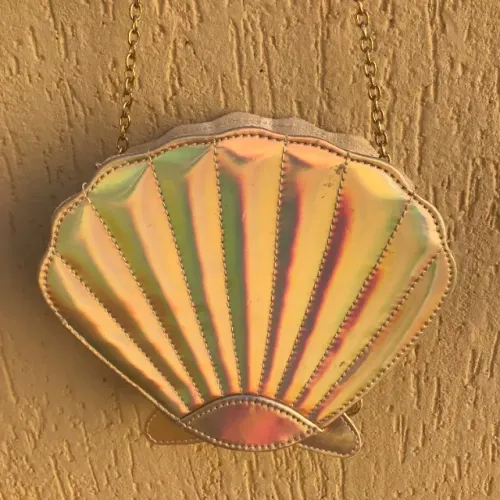 Bolsa Em Formato De Concha Holográfica Da Capricho