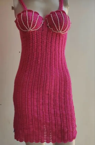 Vestido de crochê