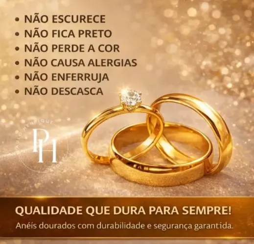 Par de Alianças + Anel Solitário 4mm - Moeda Antiga