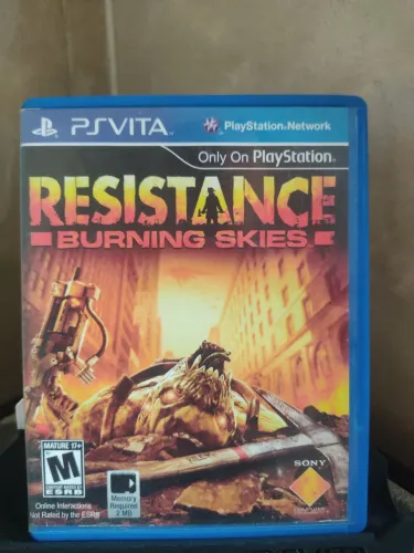 resistance: burning skies ps vita (mídia física)