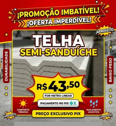 TELHA SEMI SANDUICHE