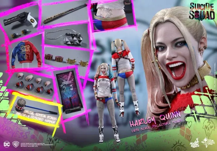 Hot toys Arlequina Harley Quinn Esquadrão Suicida MMS383
