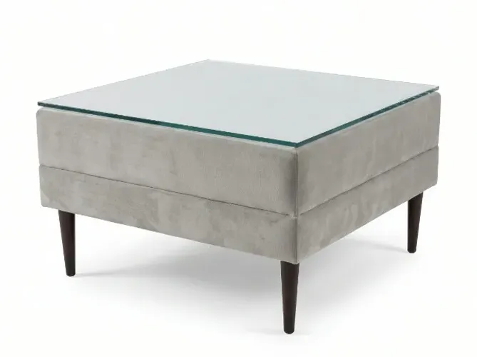 Mesa de Centro/Lateral de Grife - Design Fabiano Adam (Vidro Temperado)