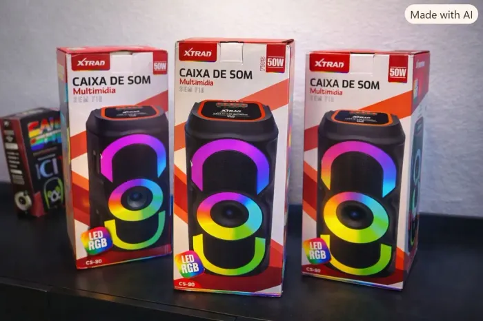 Caixa de som Multimídia sem fio bluetooth 50w