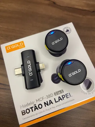 MICROFONE LAPELA BLUETOOTH SEM FIO