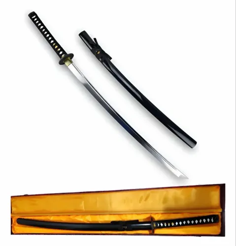 Espada Katana Samurai Full Tang Preta Treino Estojo Premium