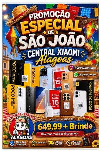 Poco X8 Pro, Poco X7 Pro, Note 15 e Diversos Modelos Disponíveis 
